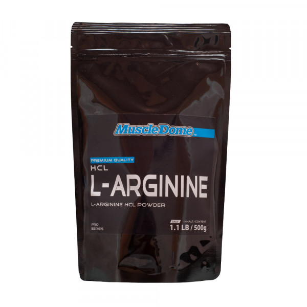 MuscleDome L-Arginine HCL-Powder 500g Zipp-Beutel