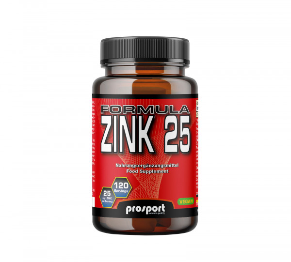 Prosport FORMULA ZINK 25, 120 Tabletten, 90g - Vegan